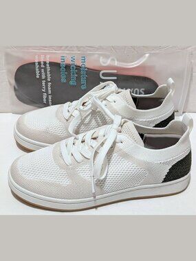 NEW SUAVS THE 247 Shoes White Knit Casual Lightweight Sneakers Wo 6+Extra insole